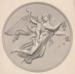 Morning, kreslil F. R. Roffe (fl.1850-63), ryl William Callio Roffe (1817-89), polovina 19. století (reprodukce rytiny) od Bertel (after) Thorvaldsen