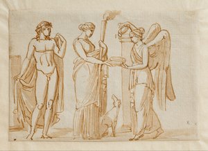 Bakchus, Diana a Vítězství () od Bertel Thorvaldsen