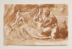 Jupiter jako satyr a Antiopa od Bertel Thorvaldsen