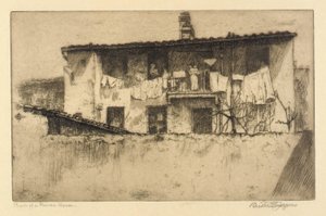 Zadní část římského domu od Bertha E. Jaques