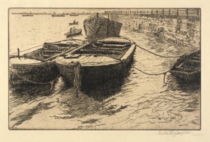 Nehybná kola na Temži (Idlers of the Thames) od Bertha E. Jaques