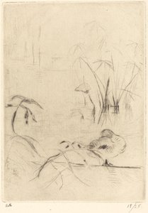Kachny v klidu na břehu, 18881890. od Berthe Morisot