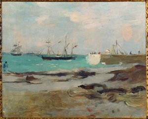 Hafeneinfahrt v Boulogne od Berthe Morisot