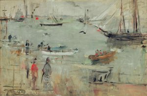 Hafenszene, Isle of Wight od Berthe Morisot