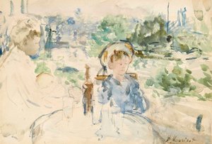 Oběd na venkově, 1879 od Berthe Morisot