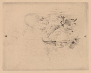 Labuť a kachna s portréty Julie od Berthe Morisot