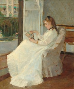 Umělcova sestra u okna od Berthe Morisot