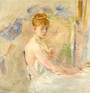 Mladá dívka vstává od Berthe Morisot