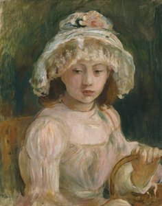 Mladá dívka s kloboukem od Berthe Morisot