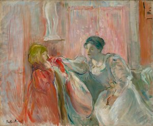 Mladá žena a dítě od Berthe Morisot