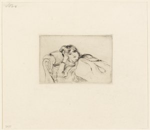Mladá žena v klidu od Berthe Morisot