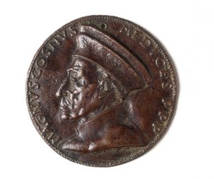 Medaile zobrazující Cosimo il Grande: recto