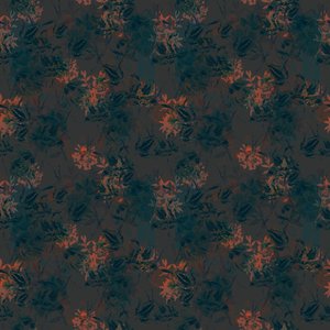 Burnt Umber Floral, 2015 (ilustrační opakující se vzor)