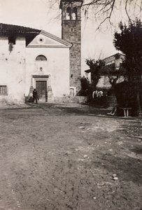 Album první světové války ve Friuli-Venezia Giulia: kostel Soleschiano Manzano, 01-03/1916 (čb foto) od Bietti Bietti