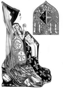 Charlotte Savojská 1441-1483, královna choť Ludvíka XI. Francouzského, 15. století 1849.
