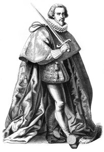 Velký kostým nejvyššího velitele francouzských armád, 16. století 1849. od Bisson and Cottard