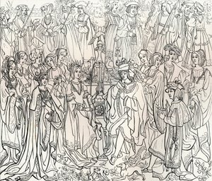 Sňatek francouzského krále Ludvíka XII a Marie Tudorové, 16. století, 1849.