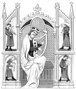 Hudební koncert, 13. století 1849. od Bisson and Cottard