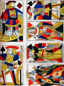 Hrací karty, 16. století, 1849.