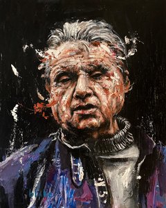 Francis Bacon, cca 2021 (akryl na plátně)