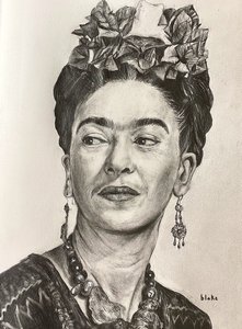 Frida Kahlo, cca 2021 (Tužka na papíře)
