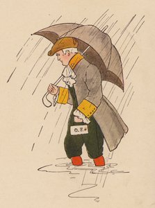 Říkanka: Doktor Foster (barevná litografie) od Blanche Fisher Wright