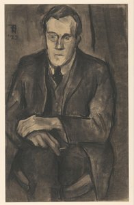 Portrét J.W. Sekera, sedící s rukama na kolenou od Bob Hanf (signed by artist)
