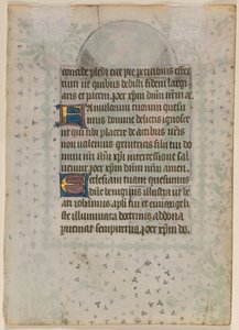 List z knihy hodin: Text verso, c. 1410-20. od Boethius Illuminator