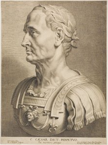 Julius Caesar, věčný diktátor, z knihy Dvanáct slavných Řeků a Římanů od Boetius Adams Bolswert