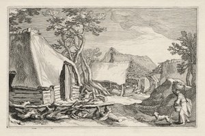 Krajina se statky, 1613-1614. od Boetius Adams Bolswert