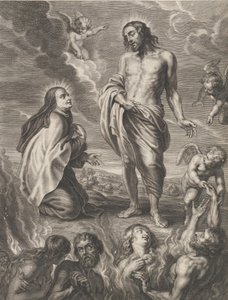 Svatá Tereza z Avily se přimlouvá za Bernardina de Mendoza, ca. 1640-59.