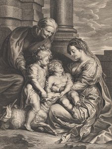Dítě Panny a Krista se svatou Annou a svatým Janem Křtitelem, ca. 1640-59..