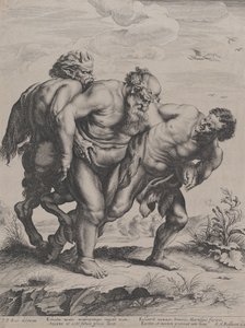 Opilý Silenus, podporovaný satyrem a faunem, 1625-5