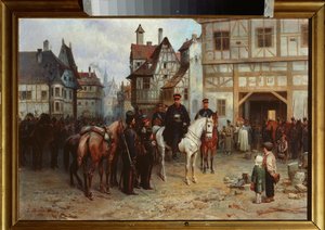 Generál Gebhard Leberecht von Blucher (1742-1819) s kozáky v Bautzenu (Německo)