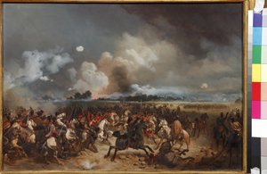 Útok husarů během útoku na Varšavu (Polsko) v září 1831 (listopadové povstání 1830 nebo polsko-ruská válka 1830-1831) - Husaři na útok během útoku na Varšavu v září 1831, Willewalde, Gottfried (Bogda