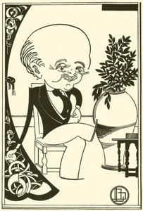 Max Beerbohm (litografie) od Bohun Lynch