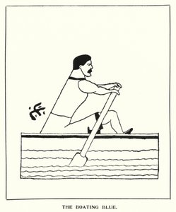 Oxford Quips: The Boating Blue (litho) od Bohun Lynch