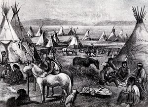 Indiánský tábor Navajo