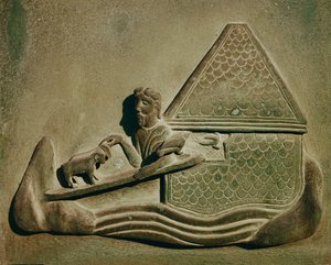 Zvířata vstupující do archy ... (bronz) od Bonanno Pisano
