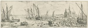 Neúspěšný útok na Fort Kallo, 1638 od Bonaventura Peeters (I)
