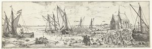 Neúspěšný útok na Fort Kallo, 1638 od Bonaventura Peeters (I)