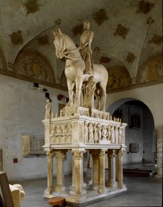 Jezdecký pomník na počest Bernaba Viscontiho (socha) od Bonino da Campione