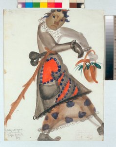 ""Kostým pro operu ""Snegourotchka"" (neboli Sněhurka, Jarní pohádka) Nikolaje Rimského-Korsakova, akvarel Boris Dmitrijevič Grigorjev (1886-1939) od Boris Dmitrievich Grigoriev