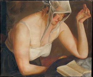 Žena čtení, c. 1922 od Boris Dmitrievich Grigoriev