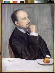 Portrét umělce Evgeny Evgenyevich Lanceray (Eugene Lancere) (1875-1946) (Portrét umělce E. Lanceray). Dílo Borise Michayloviče Kustodieva (Koustodiev) (1878-1927), tempera na kartonu od Boris Mikhailovich Kustodiev