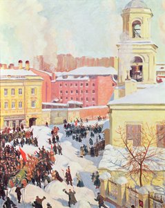 27. února 1917 od Boris Mikhailovich Kustodiev