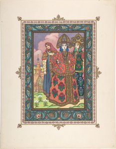 Ilustrace k pohádce Vasilisa the Beautiful, c. 1925 od Boris Vasilievich Zvorykin