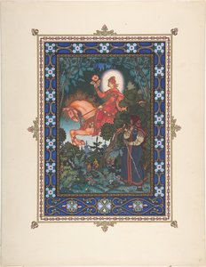 Ilustrace k pohádce Vasilisa the Beautiful, c. 1925