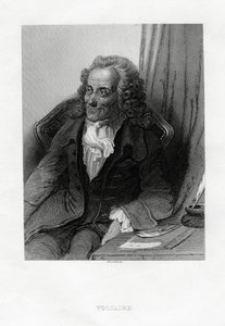 Voltaire, francouzský osvícenský spisovatel, esejista, deista a filozof, 1884 od Bosselman