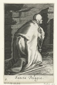 Svatá Pelagia z Antiochie jako poustevnice Sancta Pelagia (název na objektu) Hermitesses (název série) Sacra Eremus Ascetriarum (název série)